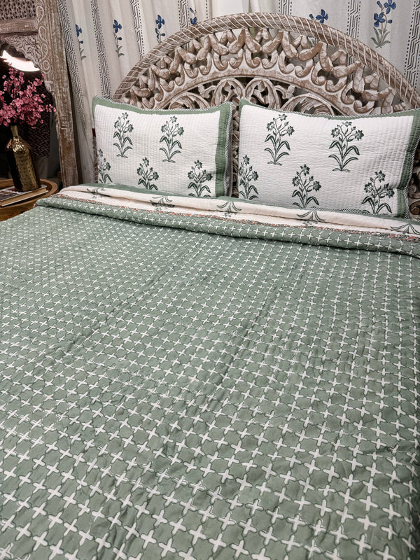 Hand Block Mulmul Cotton Bedspreads | Bedspread