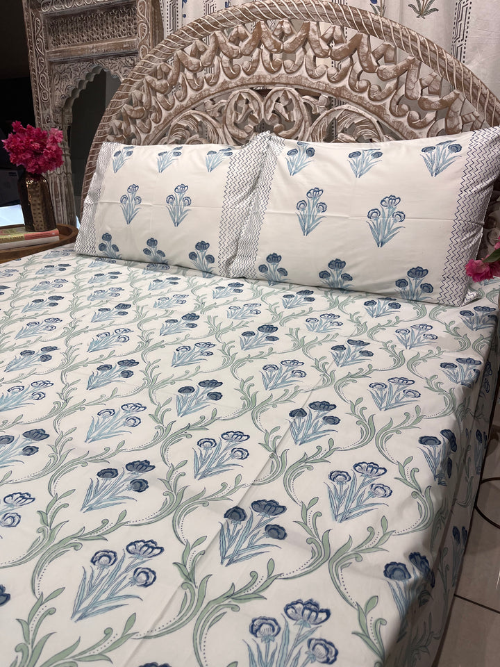 Lily Blue Bedding Set - The Decor Central