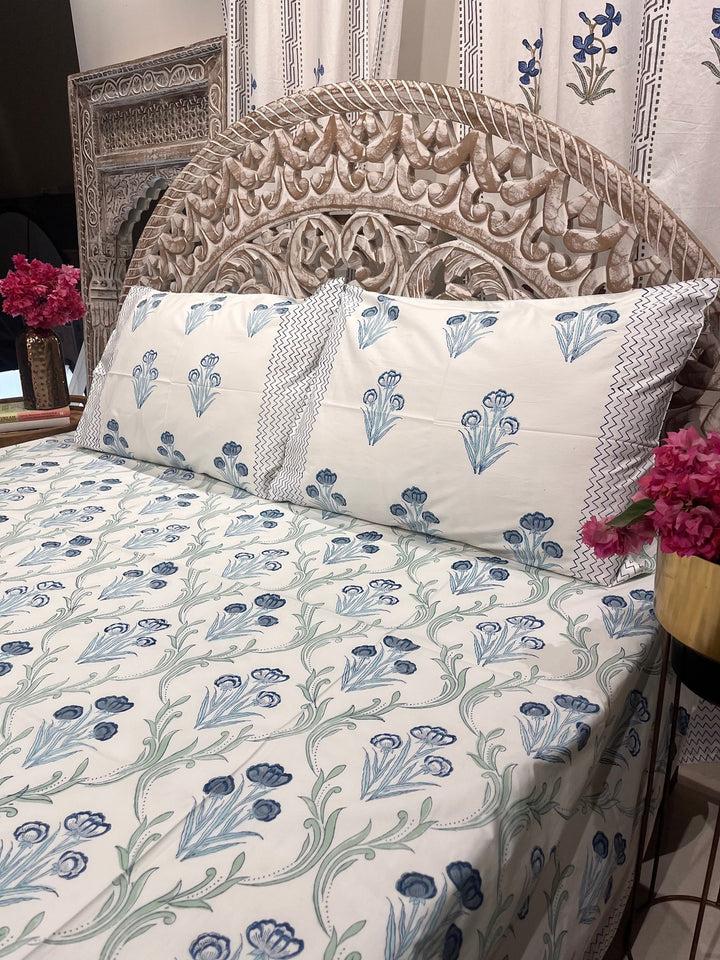 Lily Blue Bedding Set - The Decor Central