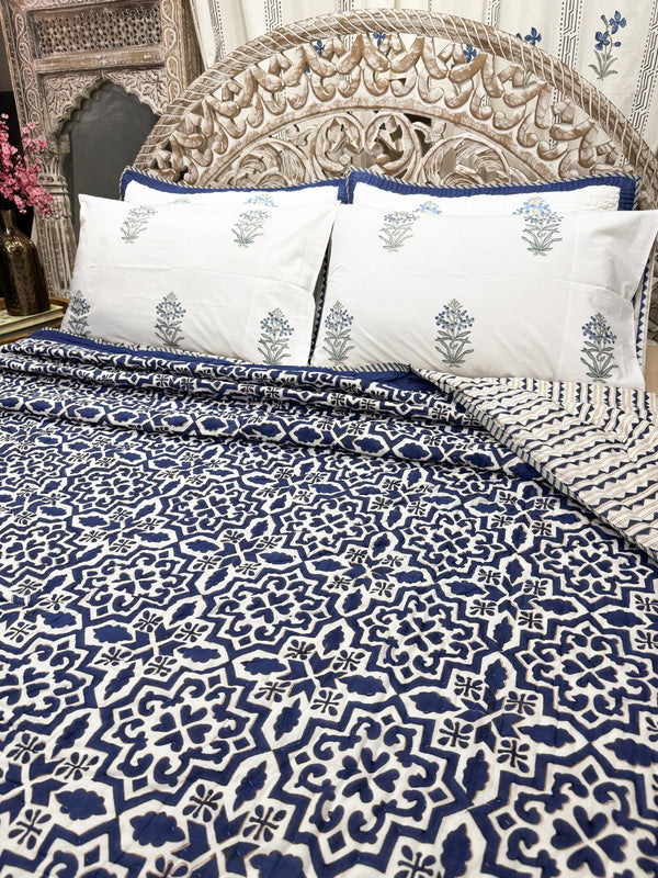 Nisha Bedding Set (Bedspreads + Quilt) - The Decor Central